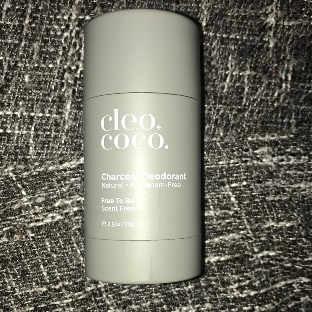 Charcoal deodorant. Scent free, aluminum free